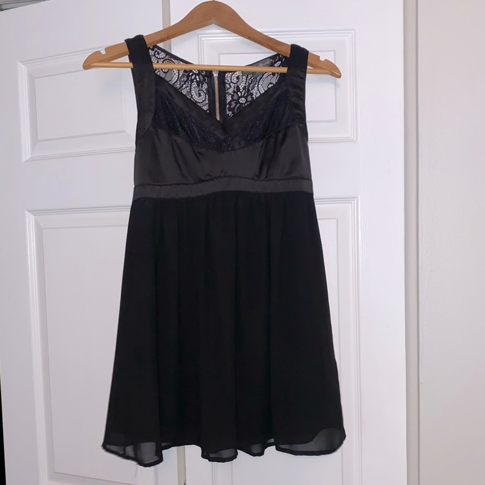 Baby doll black dress